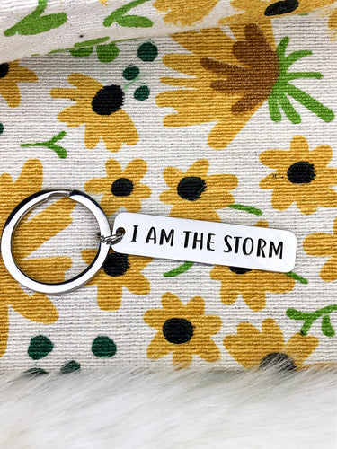 I Am The Storm Keychain