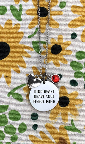 Kind, Brave, Fierce Necklace